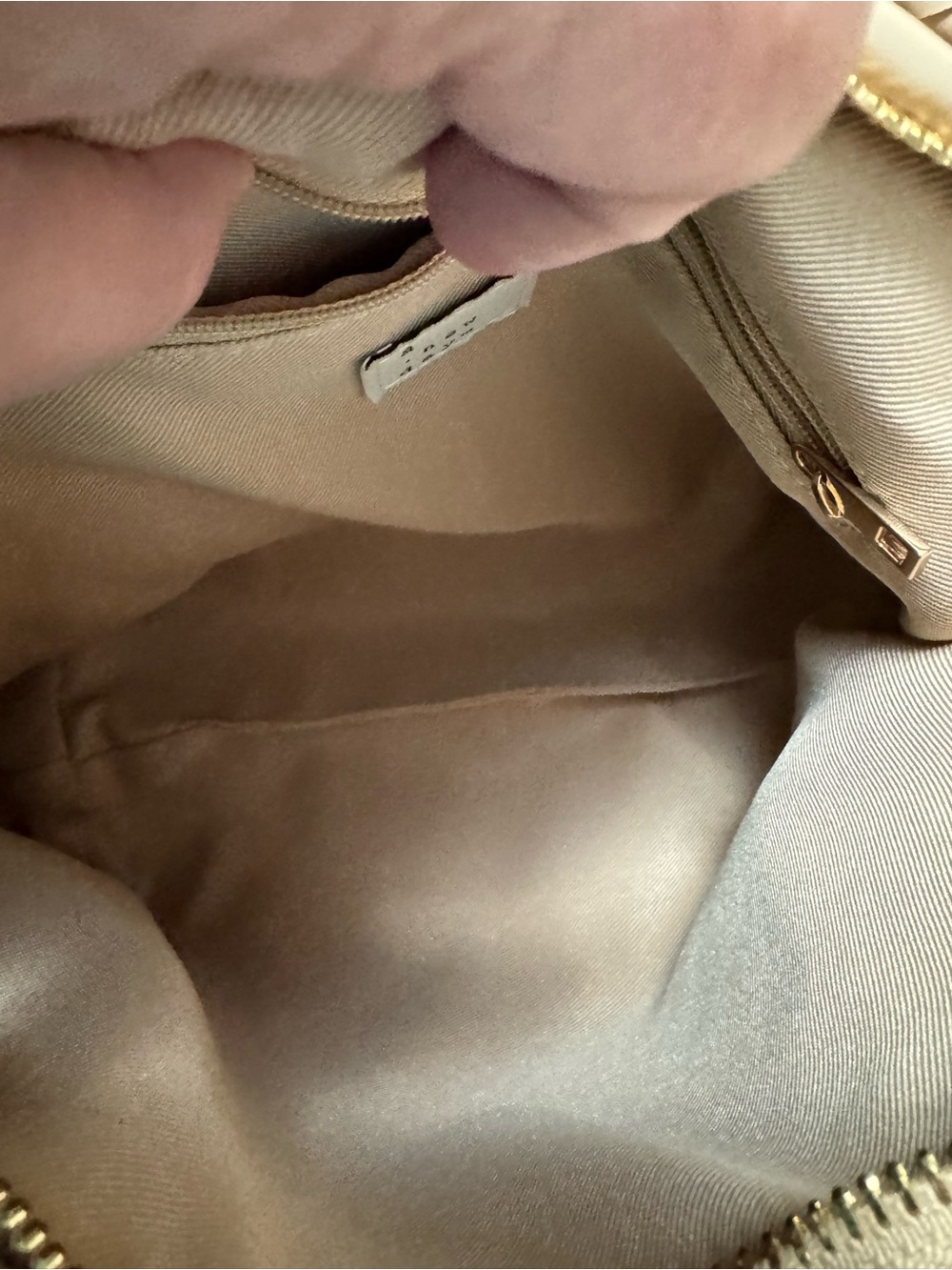 A New Day Woven Vegan Leather Hobo Bag in Beige - Picture 6 of 8